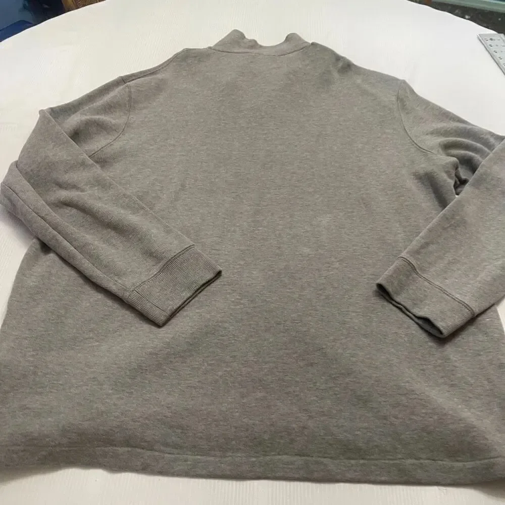 Polo Ralph Lauren Men’s Grey Quarter Zip Sweater Pullover Size XXL